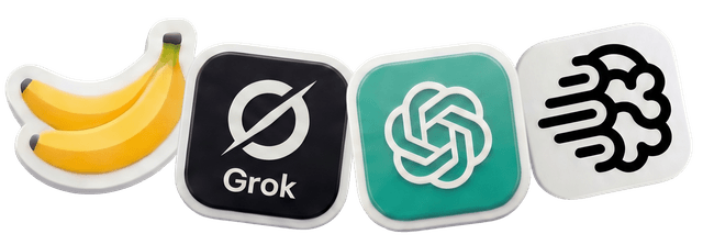 Photo-model marks — Nano Banana, Grok, OpenAI